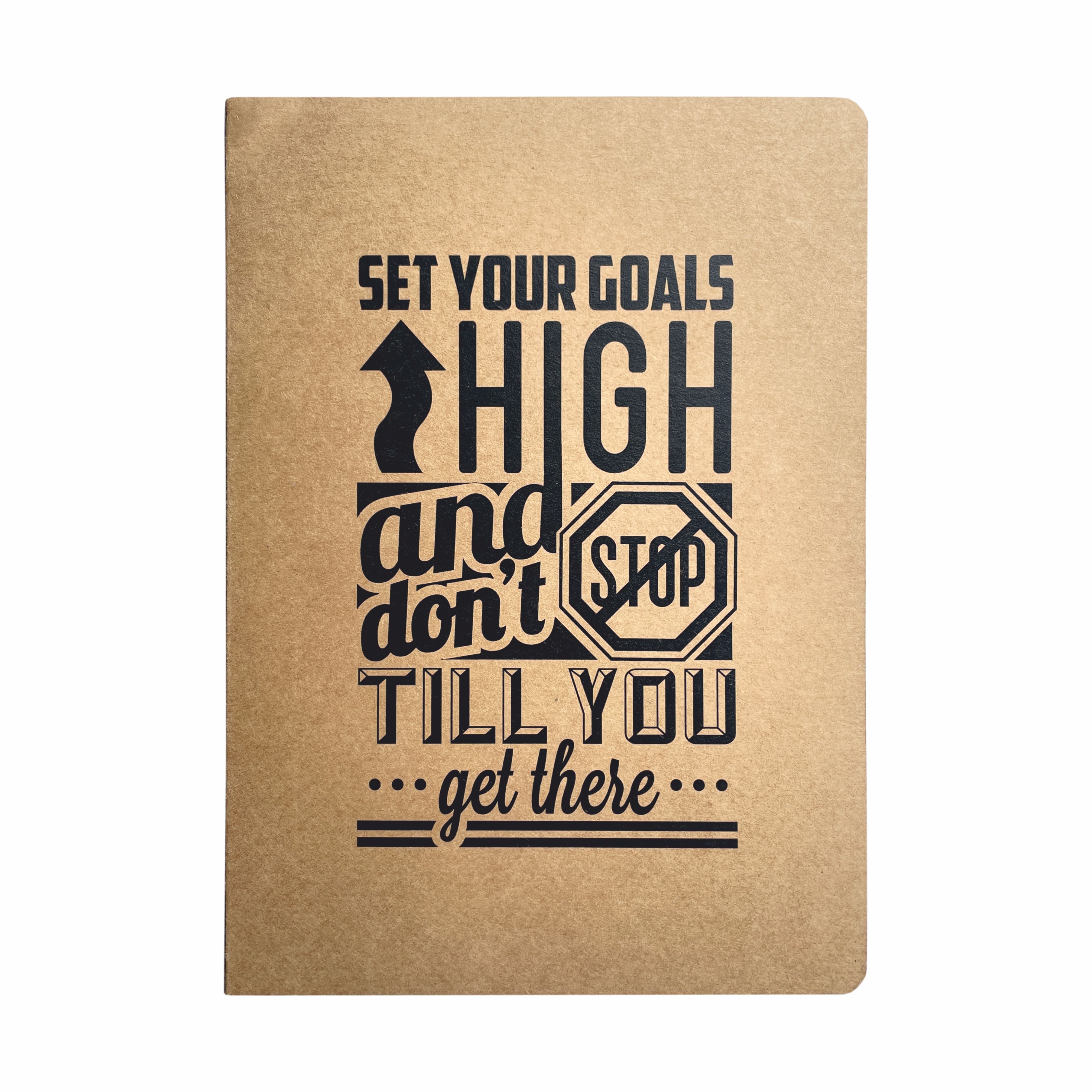 REK Journal Recycled and Eco-friendly Kraft Cover College Ruled Notebook - 80 Gsm - 160 Pages (Pack)